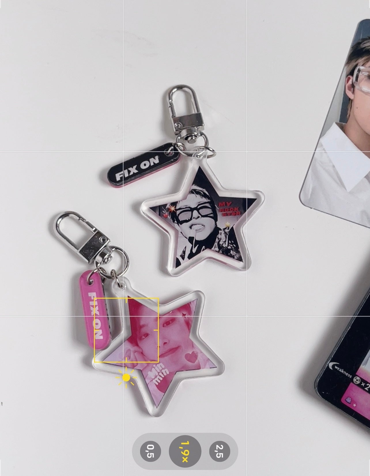 Ateez Mingi duality acrylic keychain