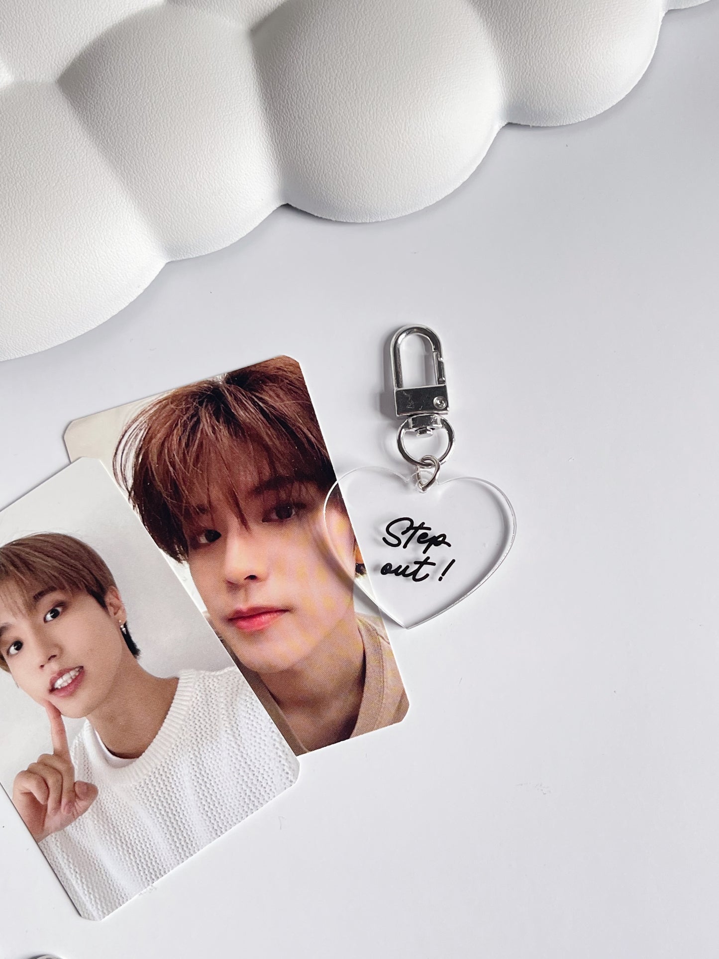 Stray Kids greeting acrylic keychain