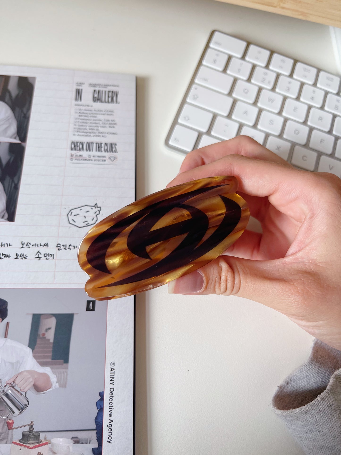 Ateez inspired hair clip