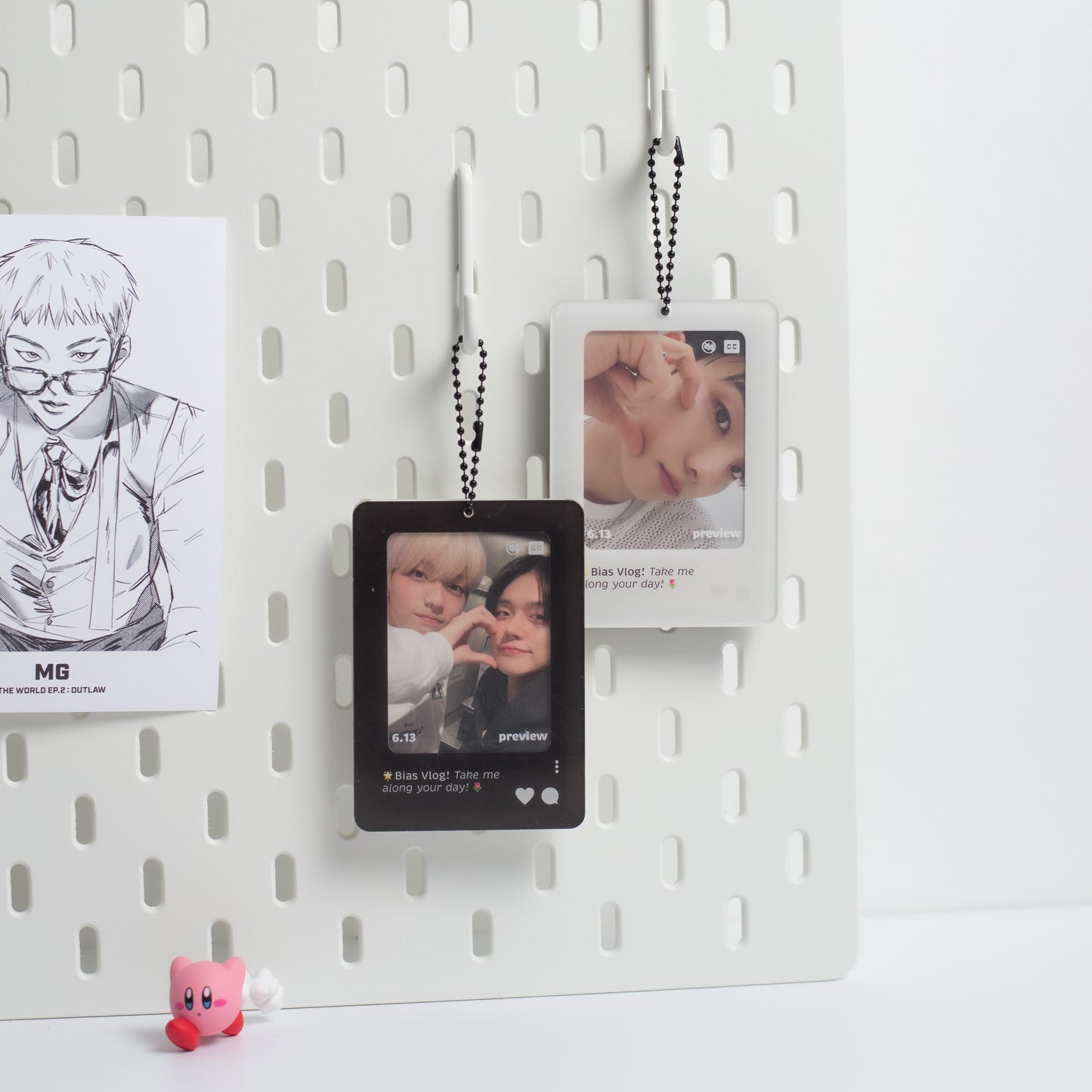 Bias vlog acrylic double sided photocard holder