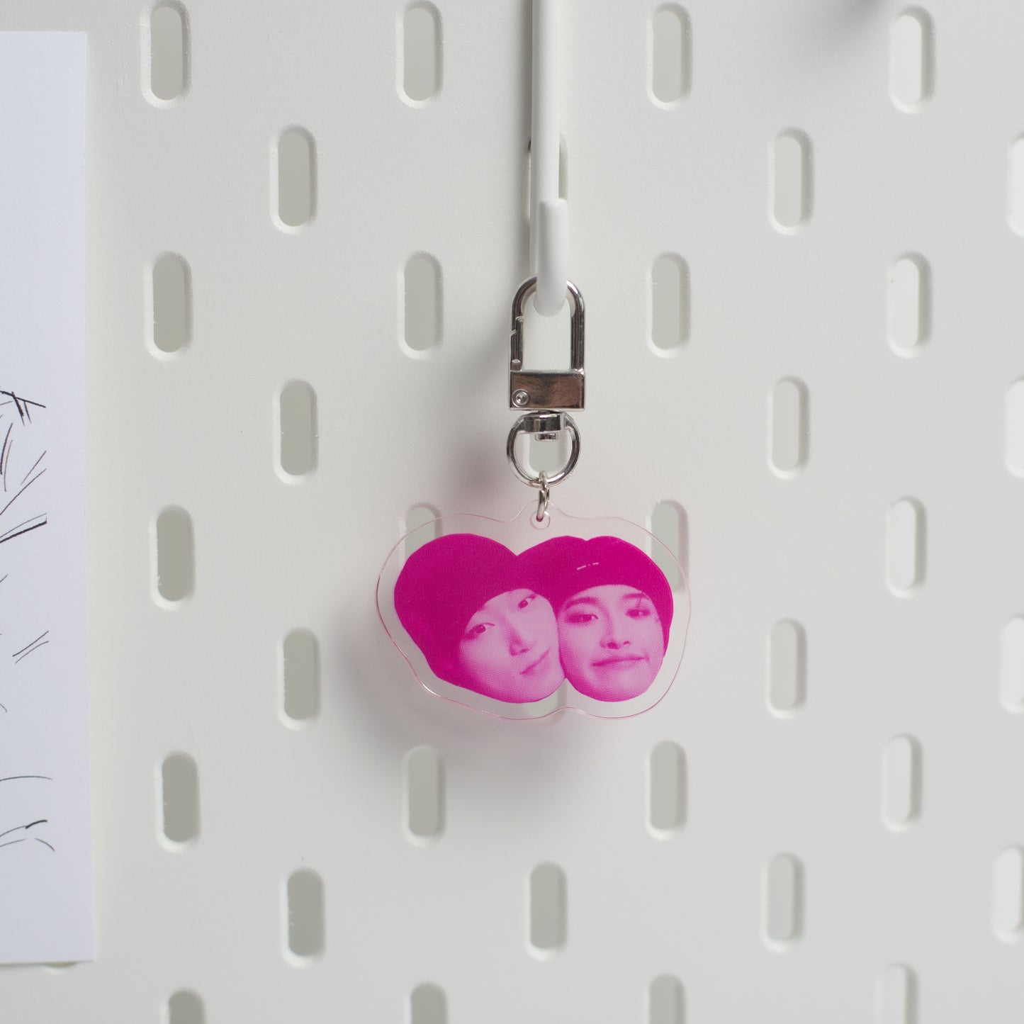 Ateez San and Seonghwa acrylic keychain