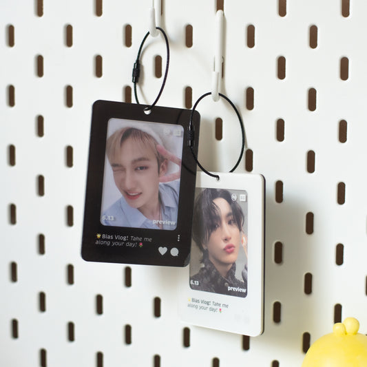 Bias vlog acrylic double sided photocard holder