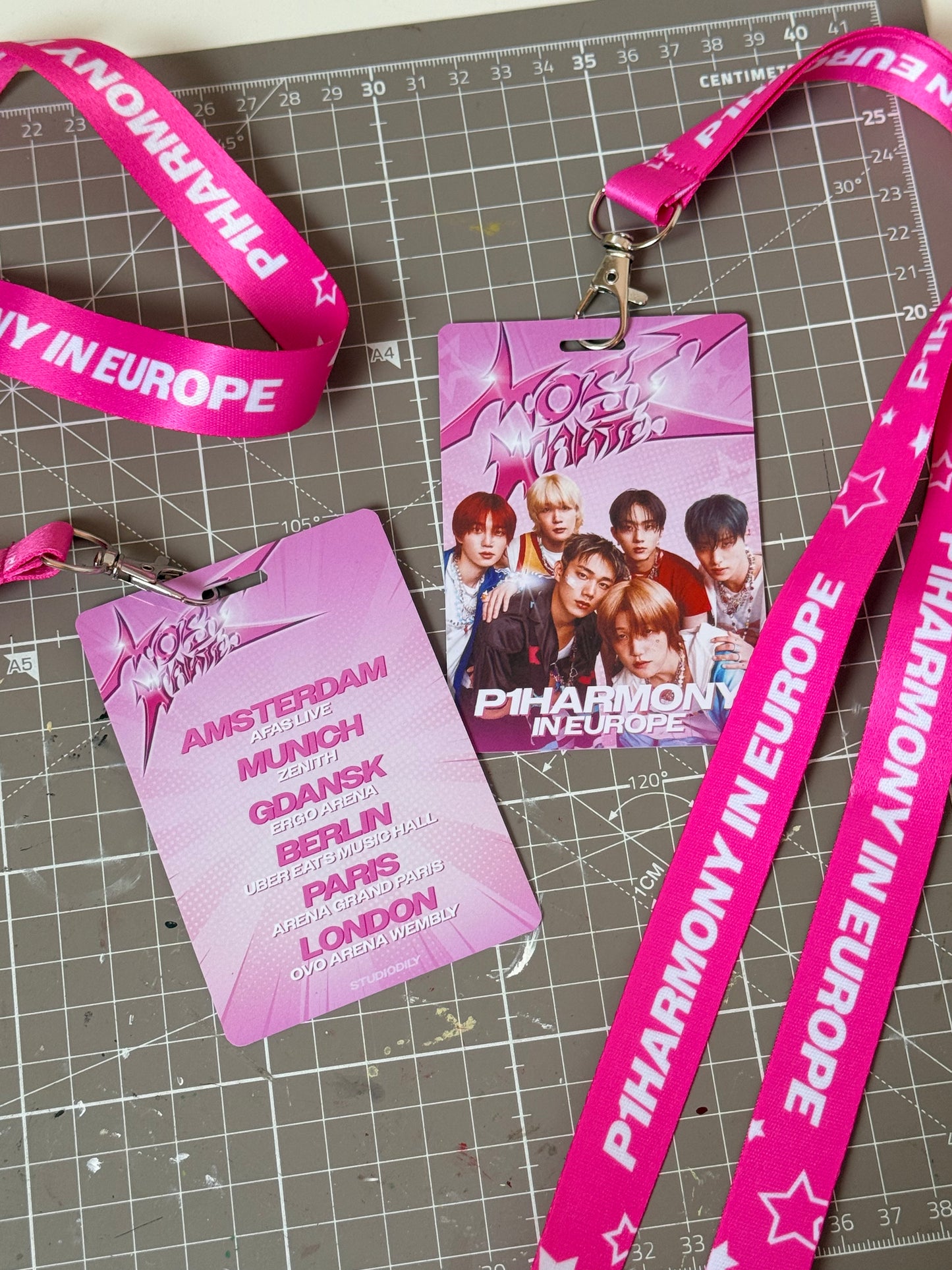 P1Harmony in Europe 2026 lanyard