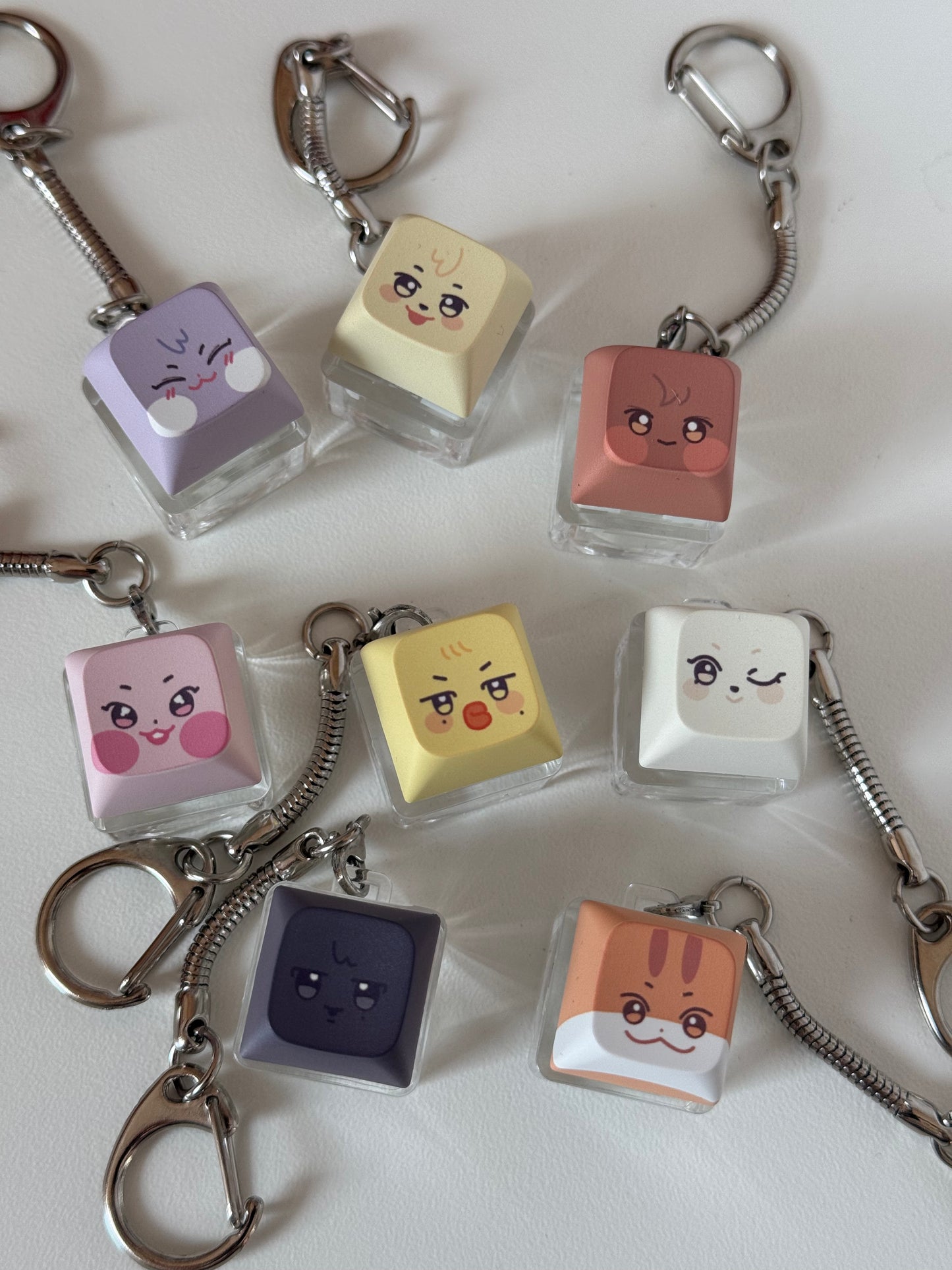 Aniteez keycap fidget keychain