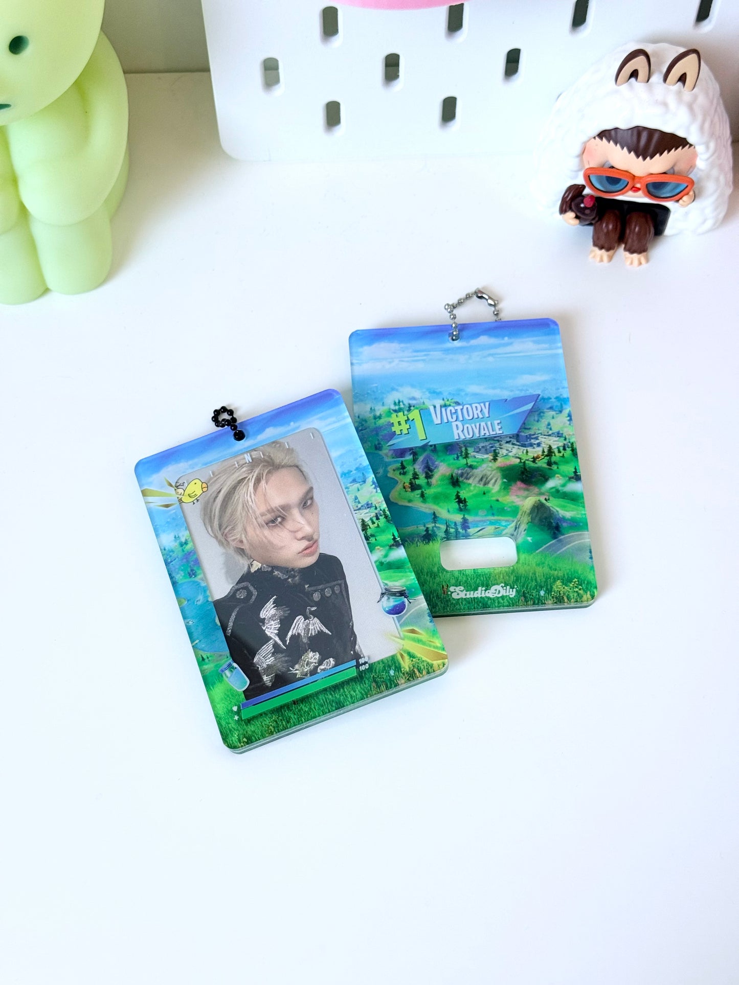 Game inspired acrylic photocard holder
