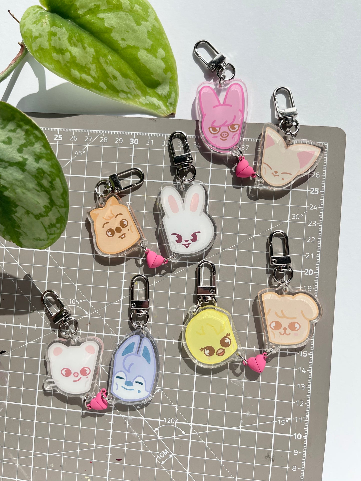 Stray kids magnetic friendship acrylic keychain!