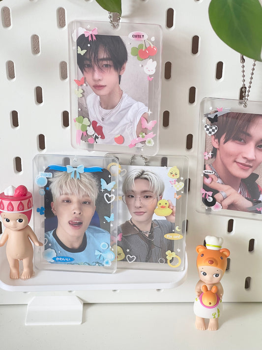 Clear top loader deco inspired photocard holder "Sky dream"