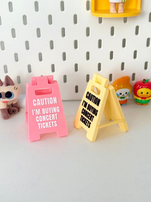 Caution desk sign!