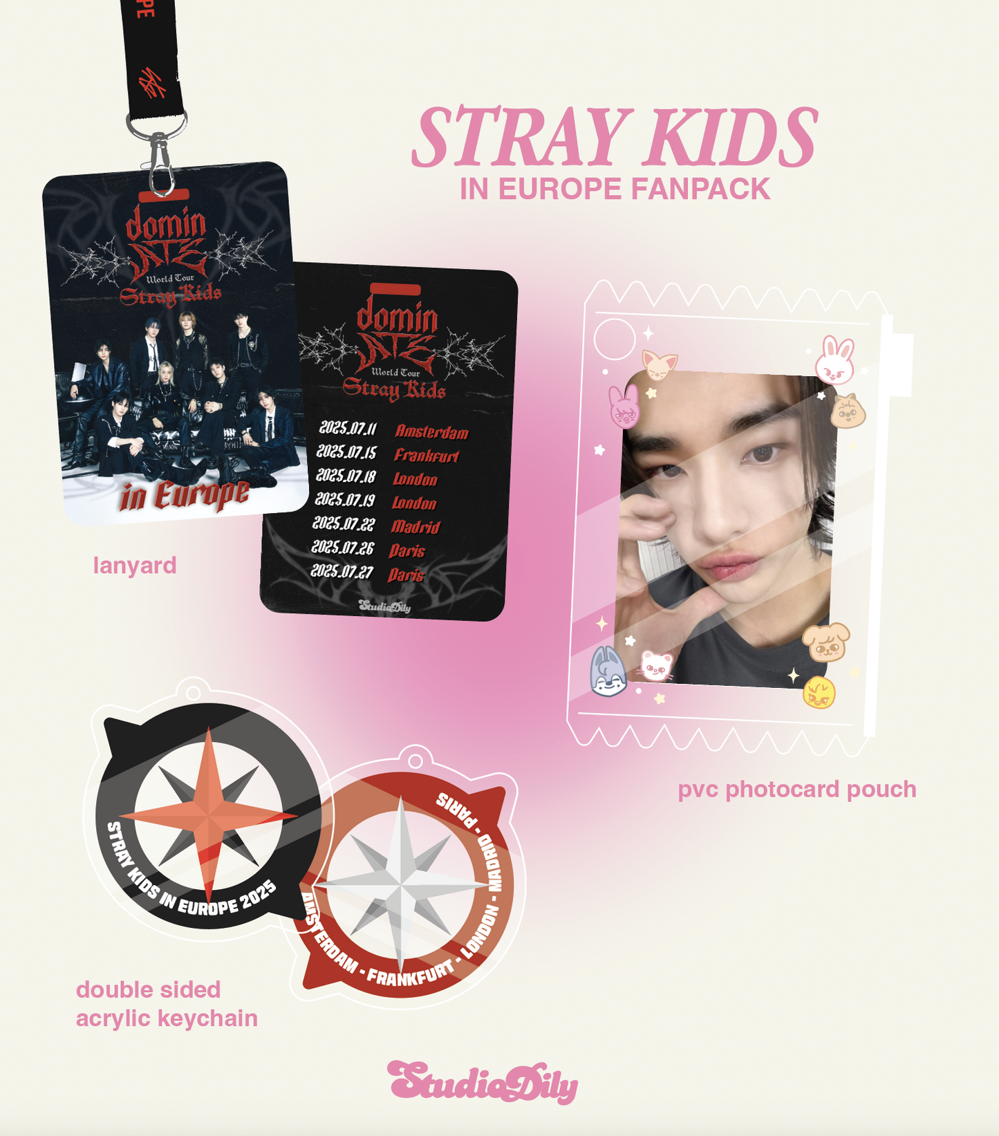 Stray Kids in Europe fanpack!!