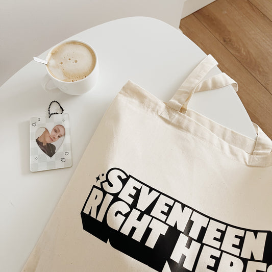 Seventeen "Right here" Tote bag