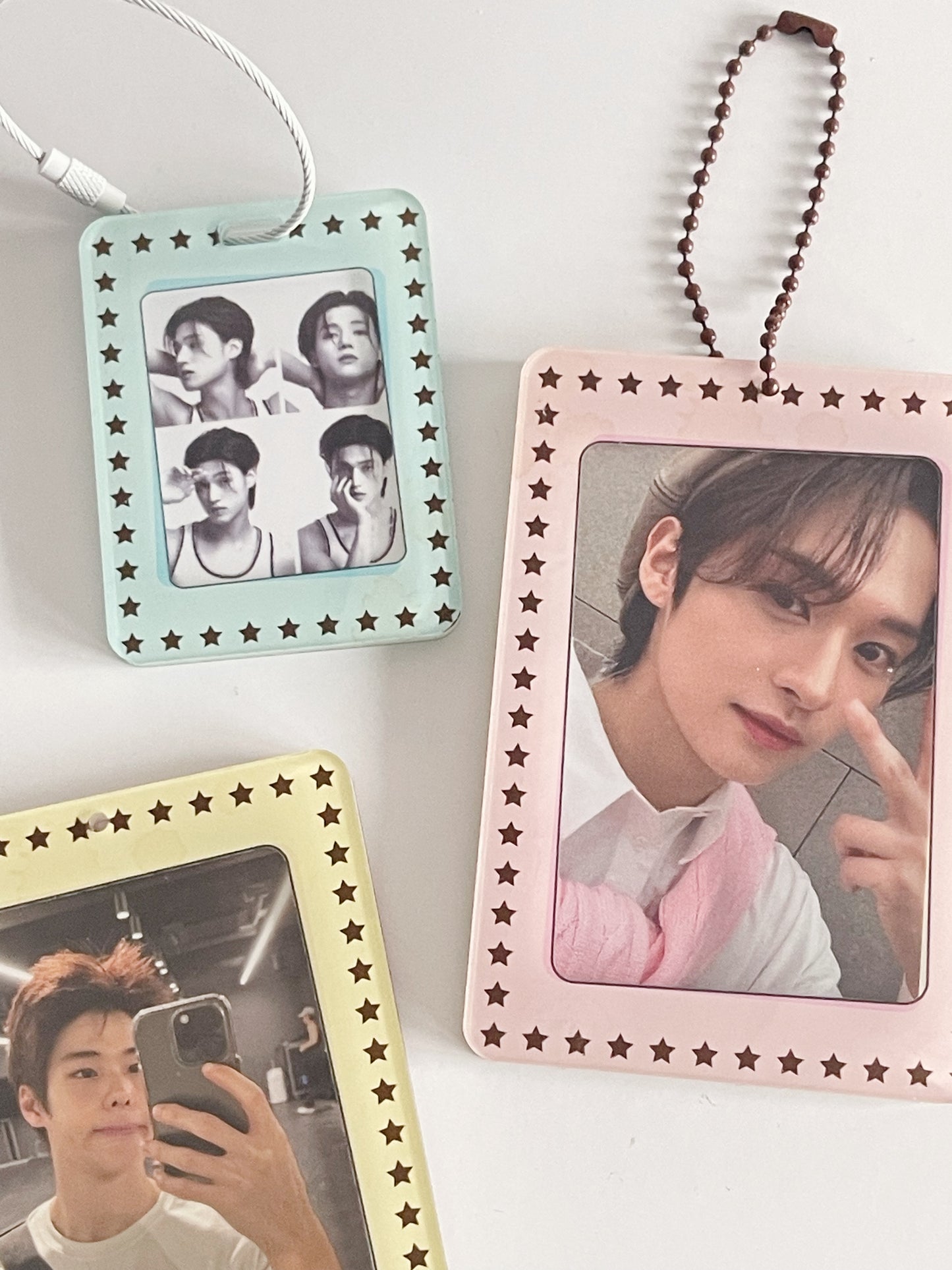 "Call me" acrylic double sided photocard holder