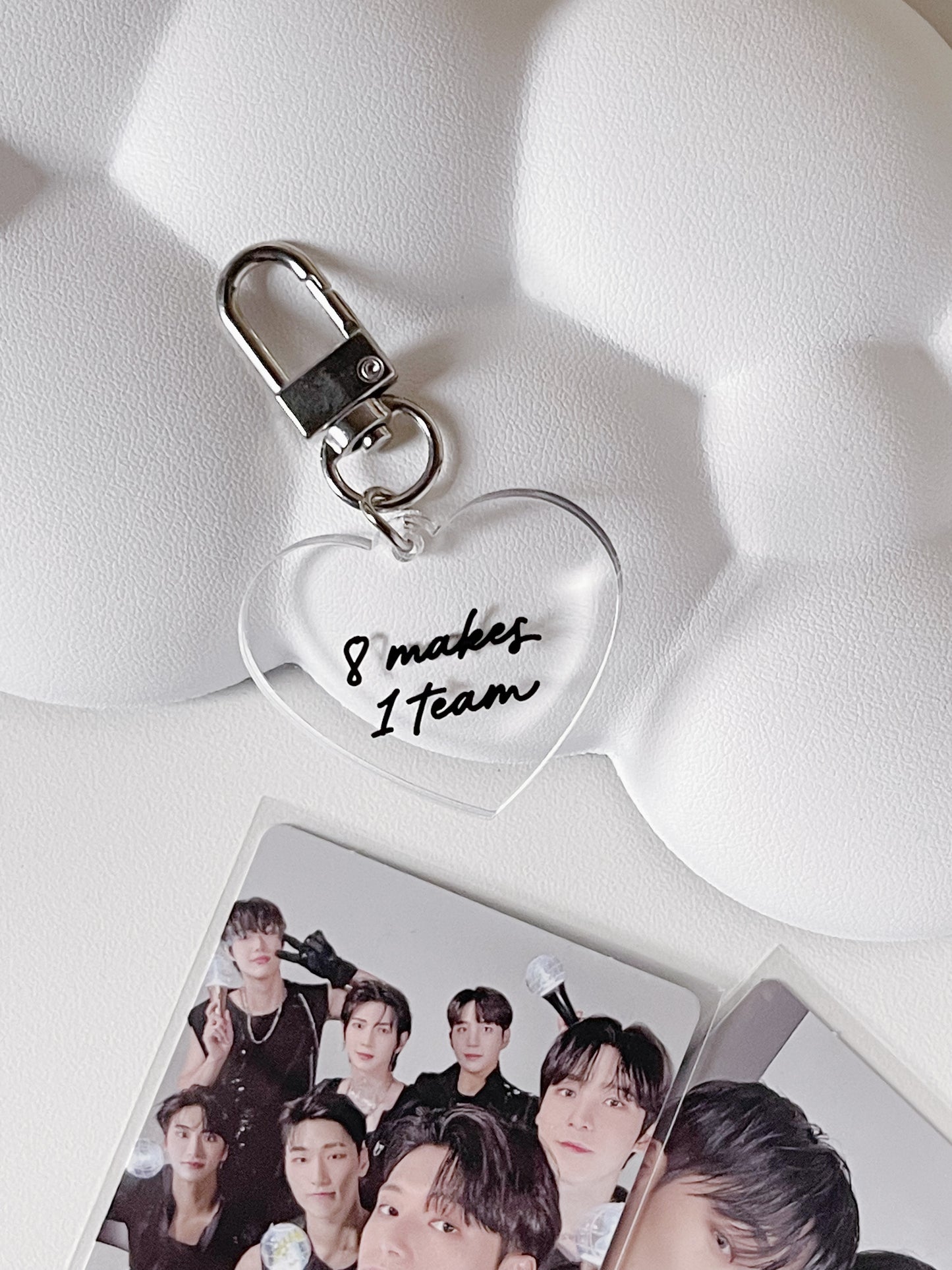 Ateez greeting acrylic keychain