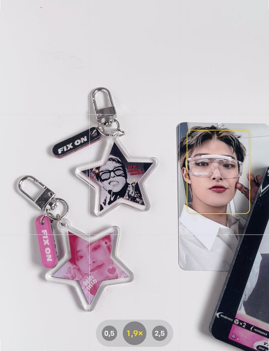 Ateez Mingi duality acrylic keychain