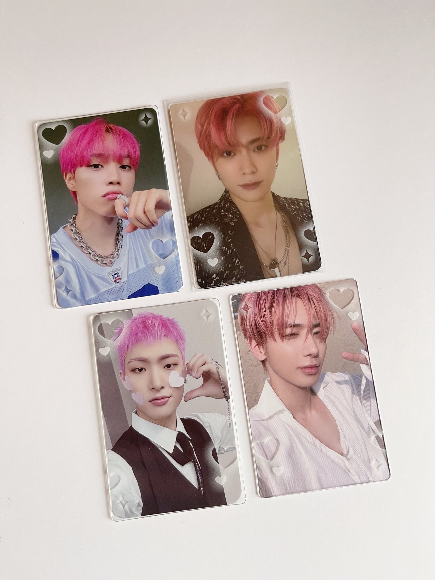 Soft heart photocard deco frames!