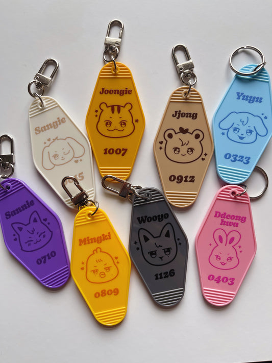 Ateez Aniteez hotel keychain