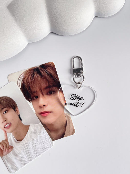 Stray Kids greeting acrylic keychain