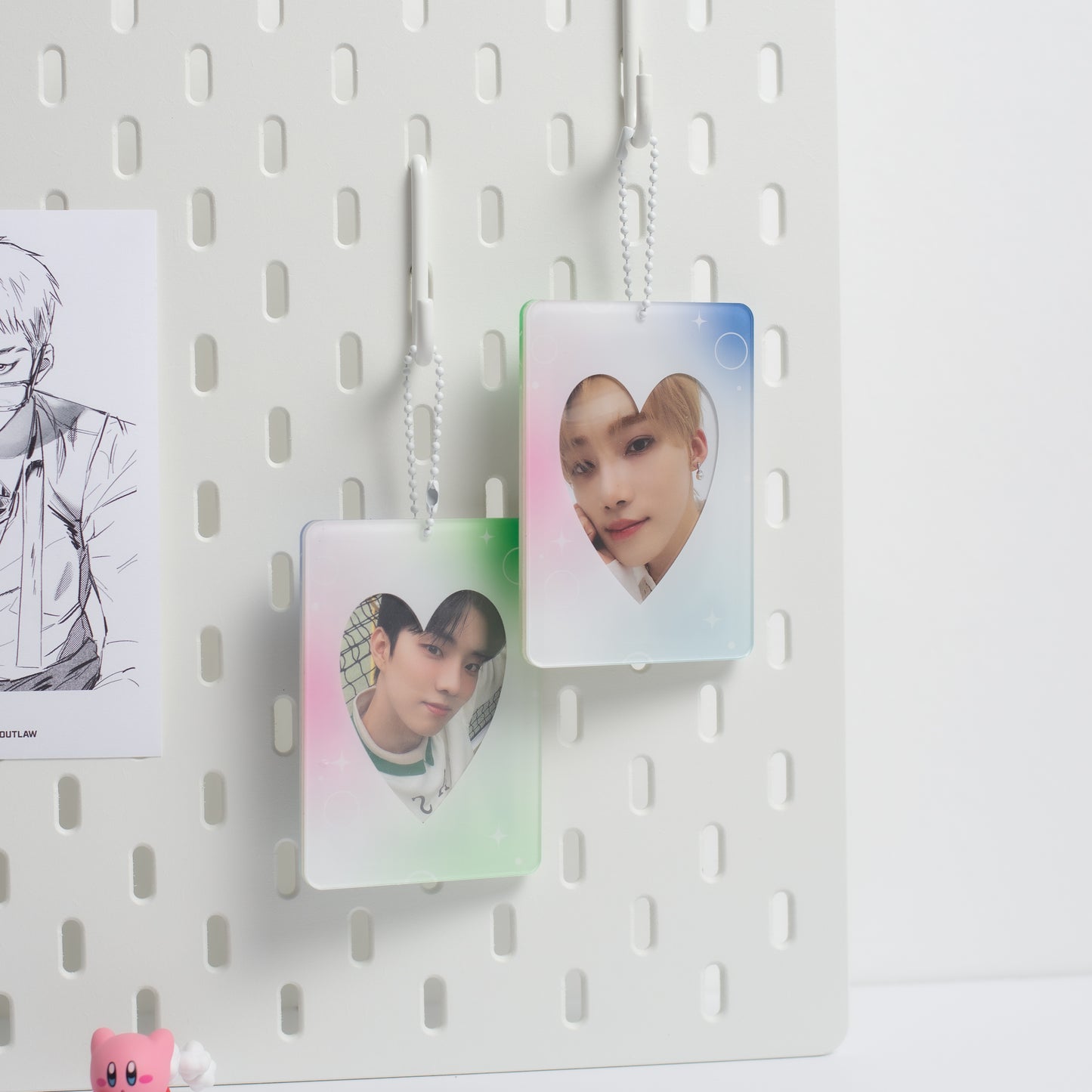 Soft gradient acrylic double sided photocard holder