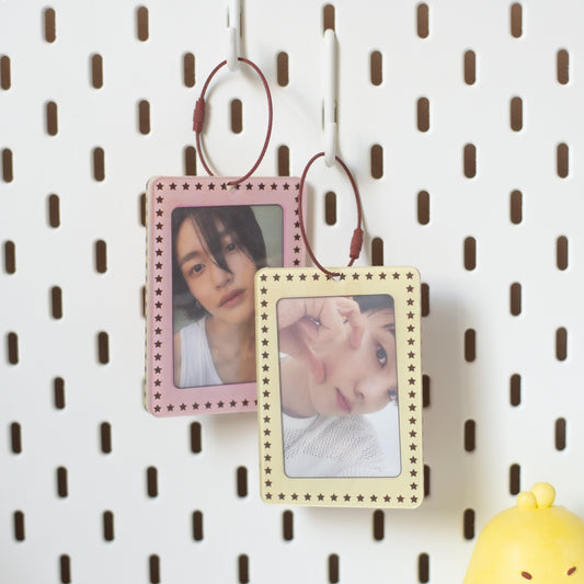 "Call me" acrylic double sided photocard holder and ID holder