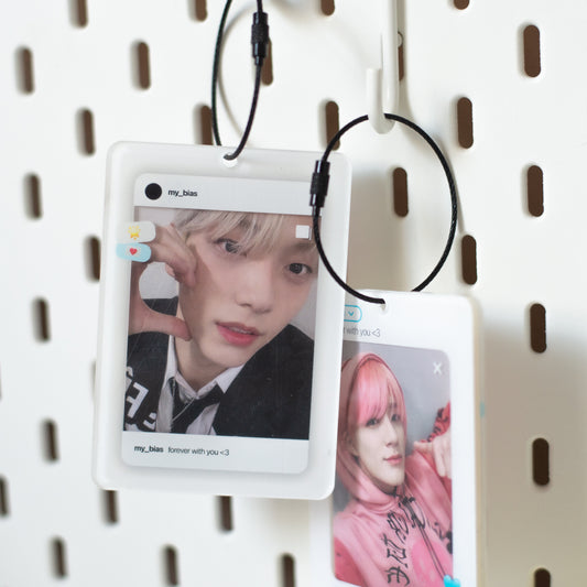 "Forever with you" acrylic double sided photocard holder