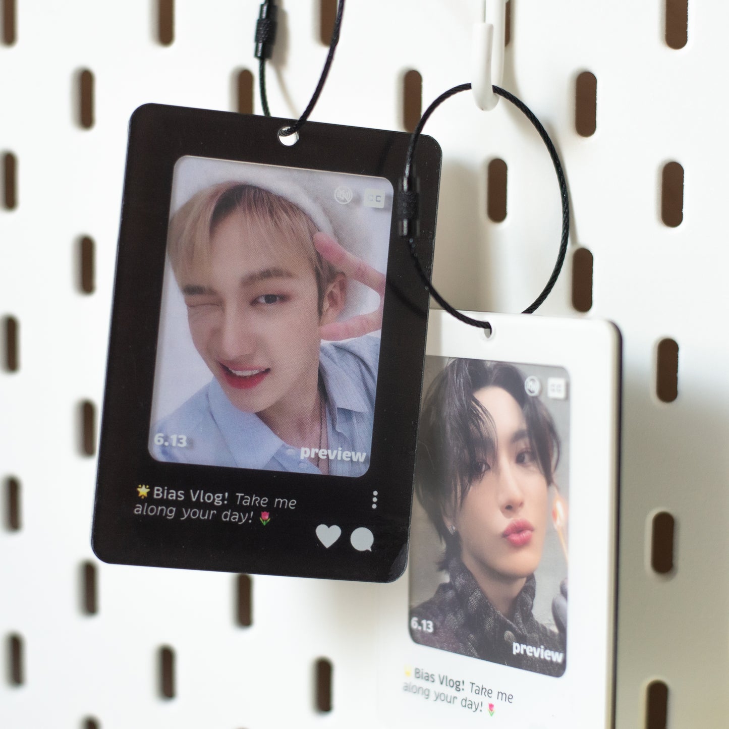 Bias vlog acrylic double sided photocard holder