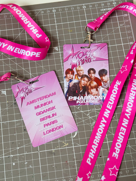 P1Harmony in Europe 2026 lanyard