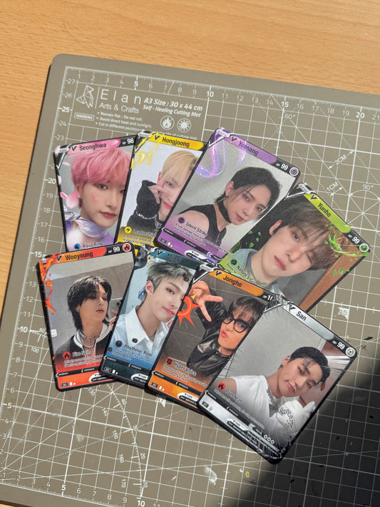 [ Secret shop! ] Set of 8 Ateez trading cards