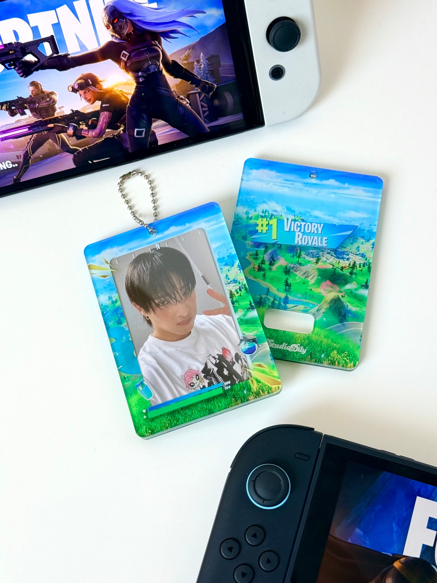 Game inspired acrylic photocard holder