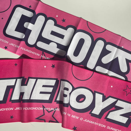 The Boyz fabric cheering slogan