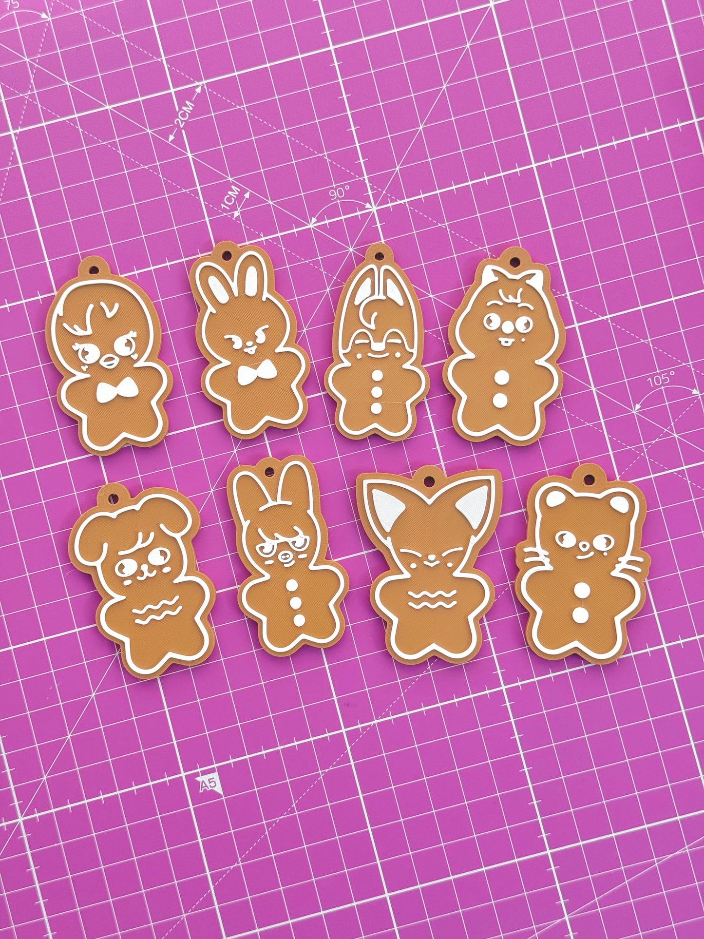 SKZOO gingerbread keychains / Christmas ornaments!