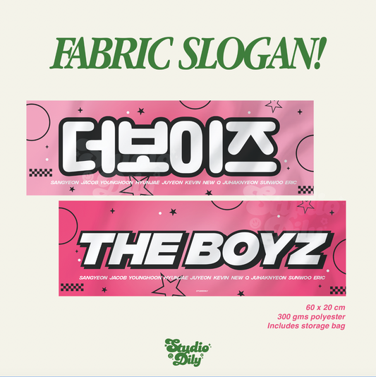 [ PREORDER ] The Boyz fabric cheering slogan