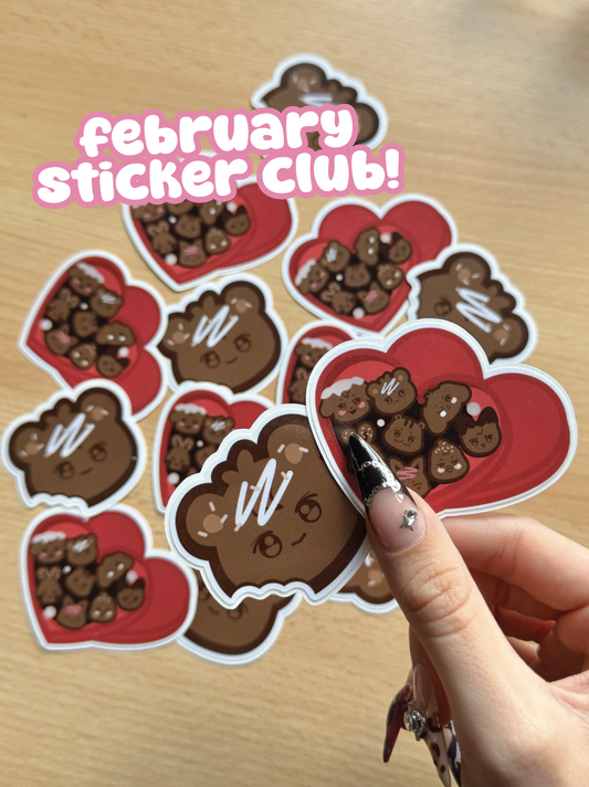 [ Secret shop! ] February 2025 sticker club stickers!