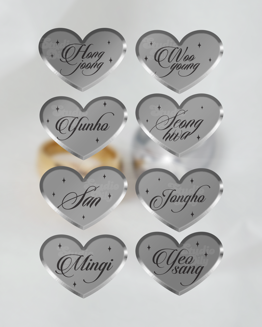 [ PREORDER ] Ateez bias hearts ring