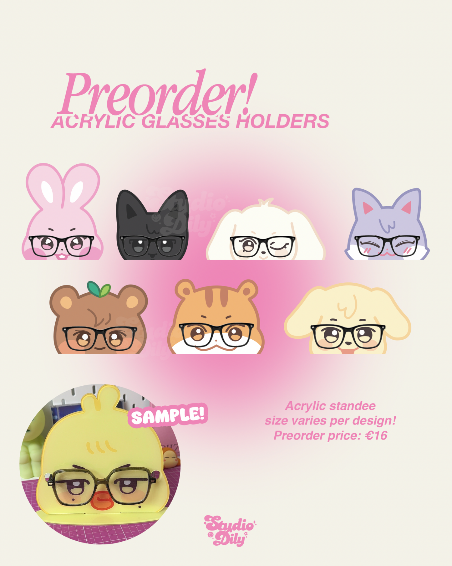 [ COMING SOON ] Aniteez acrylic glasses display
