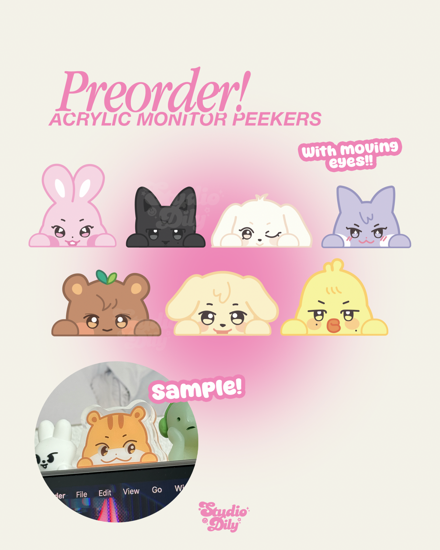 [ COMING SOON ] Aniteez acrylic monitor peeker