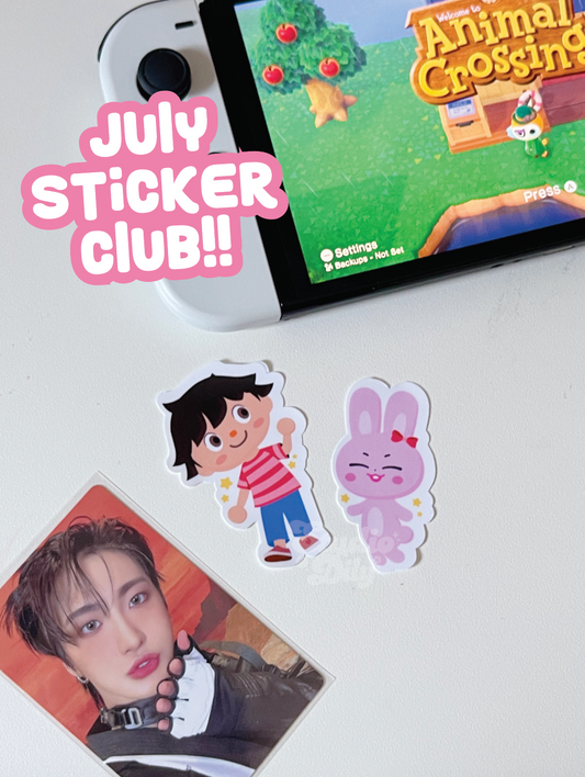 [ Secret shop! ] July sticker club stickers!