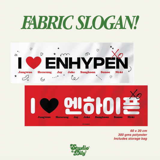 [ PREORDER ] Enhypen fabric cheering slogan