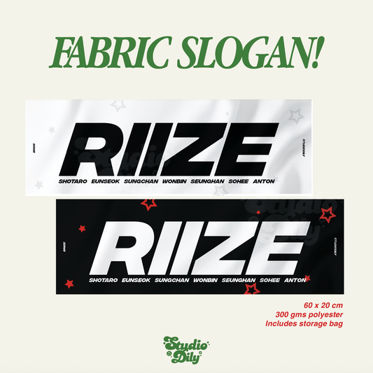 [ PREORDER ] Riize fabric cheering slogan