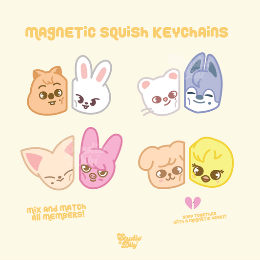 [ PREORDER ]  Stray kids magnetic friendship acrylic keychain!