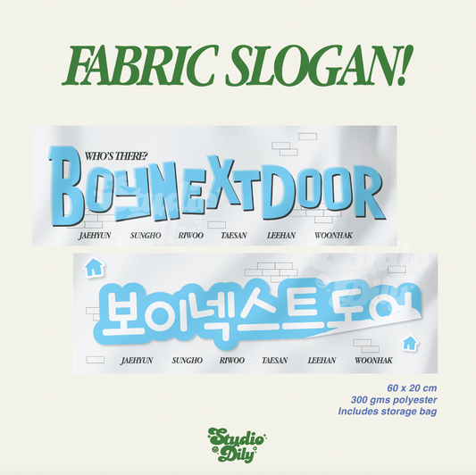 [ PREORDER ] Boynextdoor fabric cheering slogan