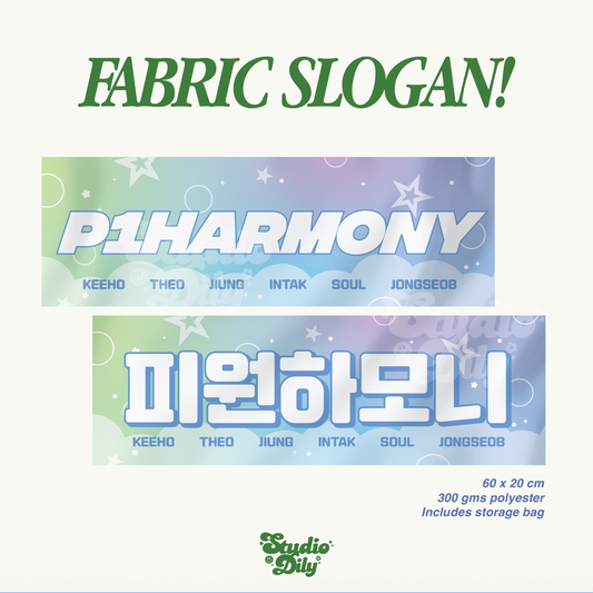 [ PREORDER ] P1harmony fabric cheering slogan