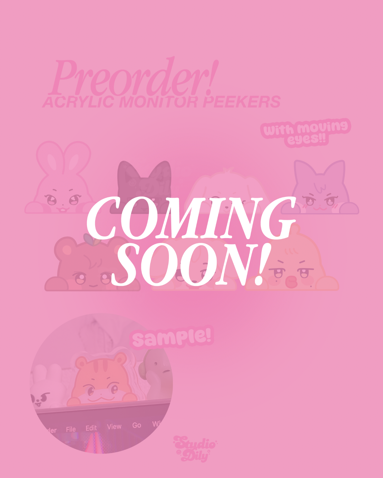 [ COMING SOON ] Aniteez acrylic monitor peeker