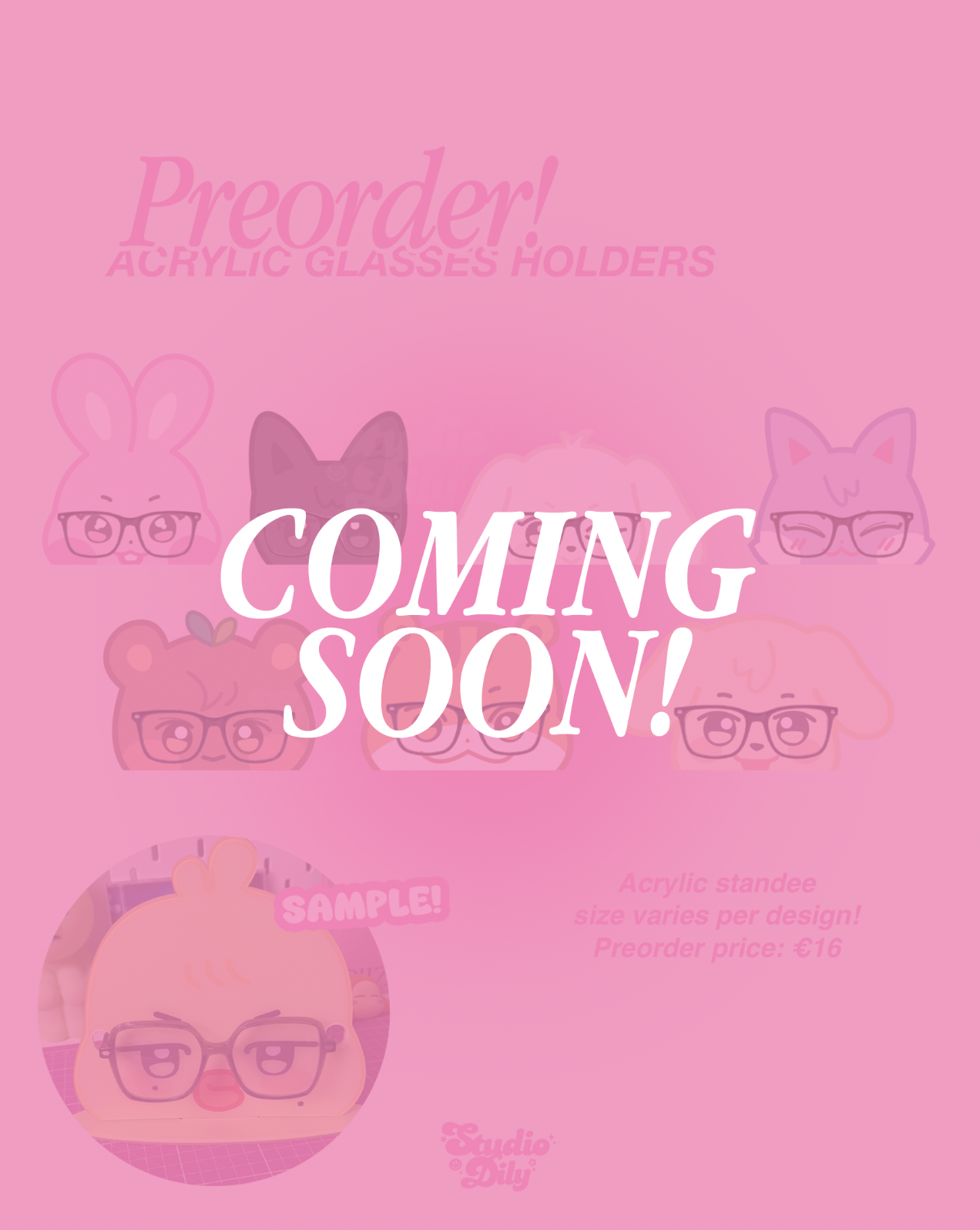 [ COMING SOON ] Aniteez acrylic glasses display