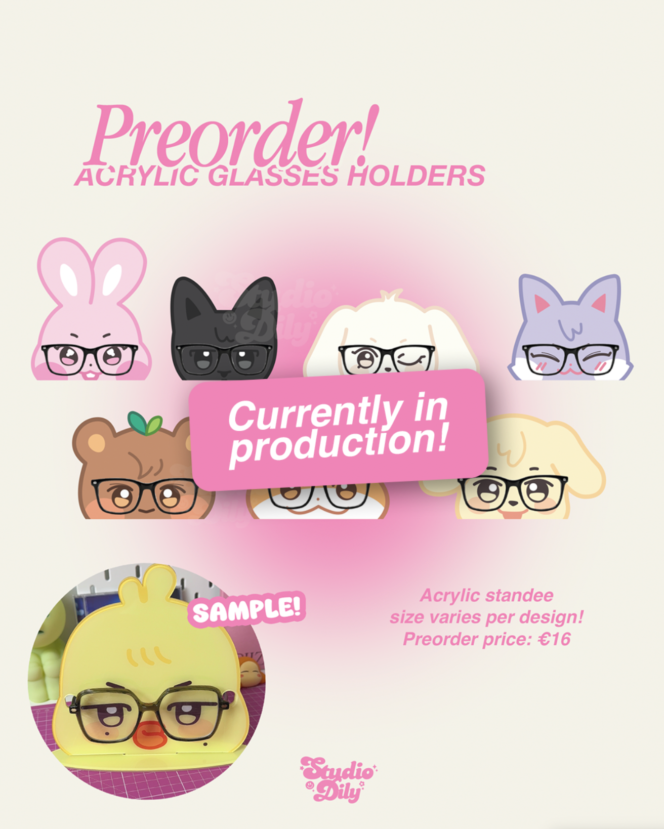 [ PREORDER ] Aniteez acrylic glasses display