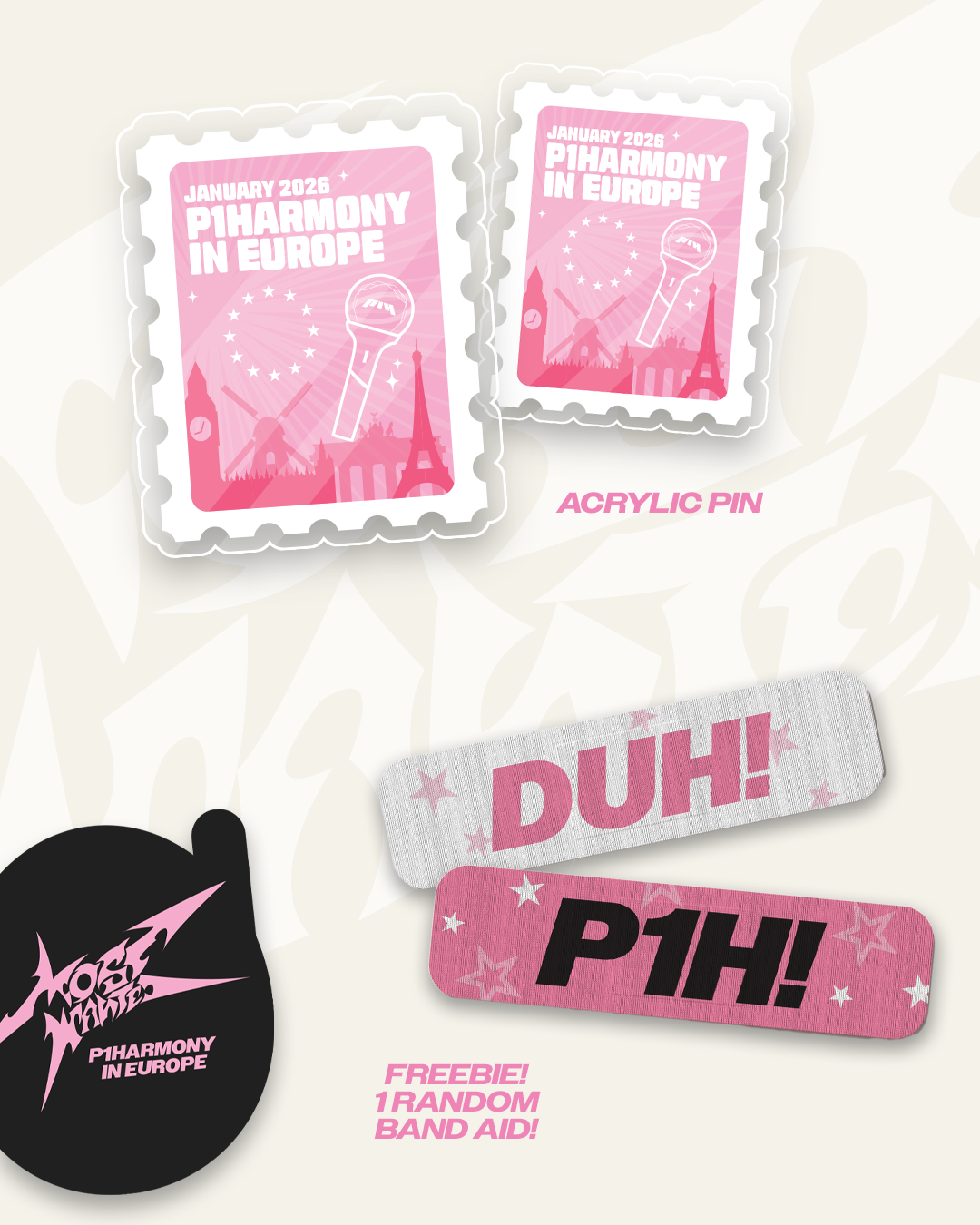 P1Harmony in Europe 2026 lanyard